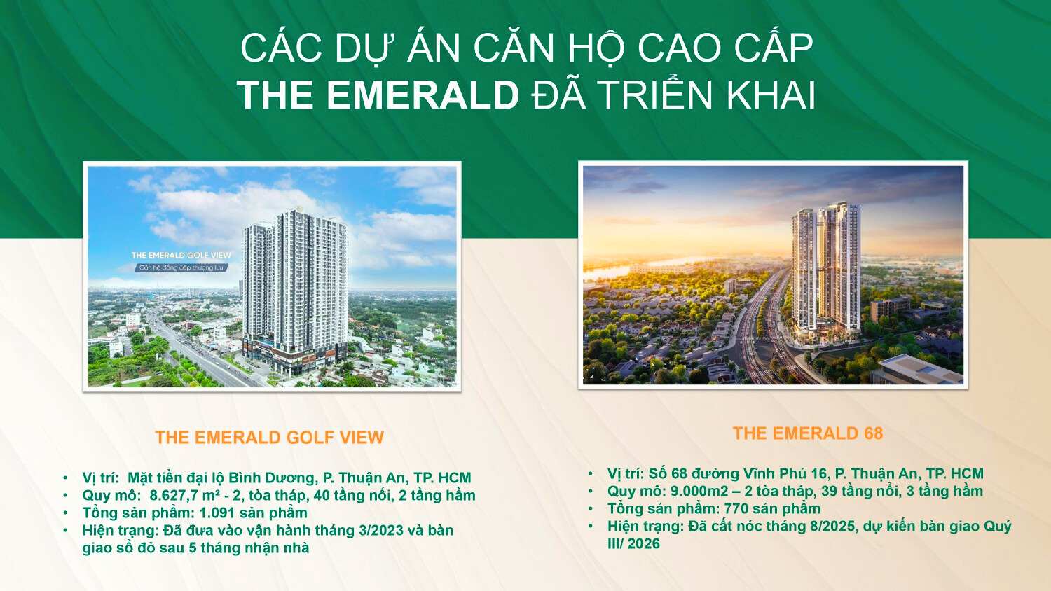 Các Dự án Mà Lê Phong Group đã Triển Khai