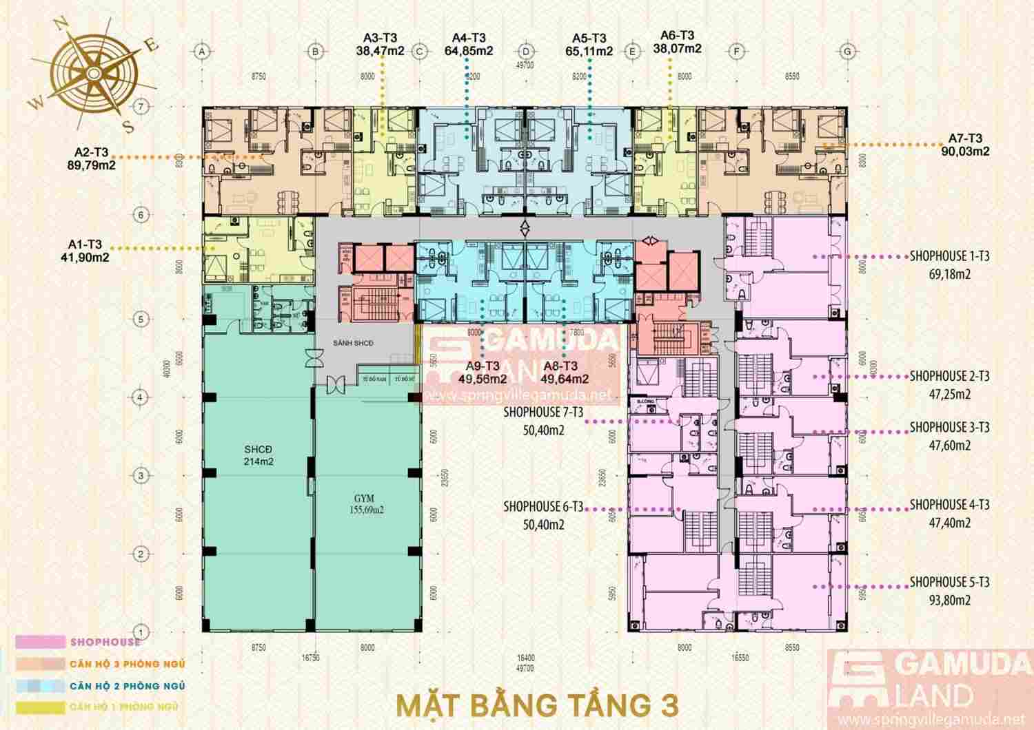 Mặt bằng dự án Green Melody