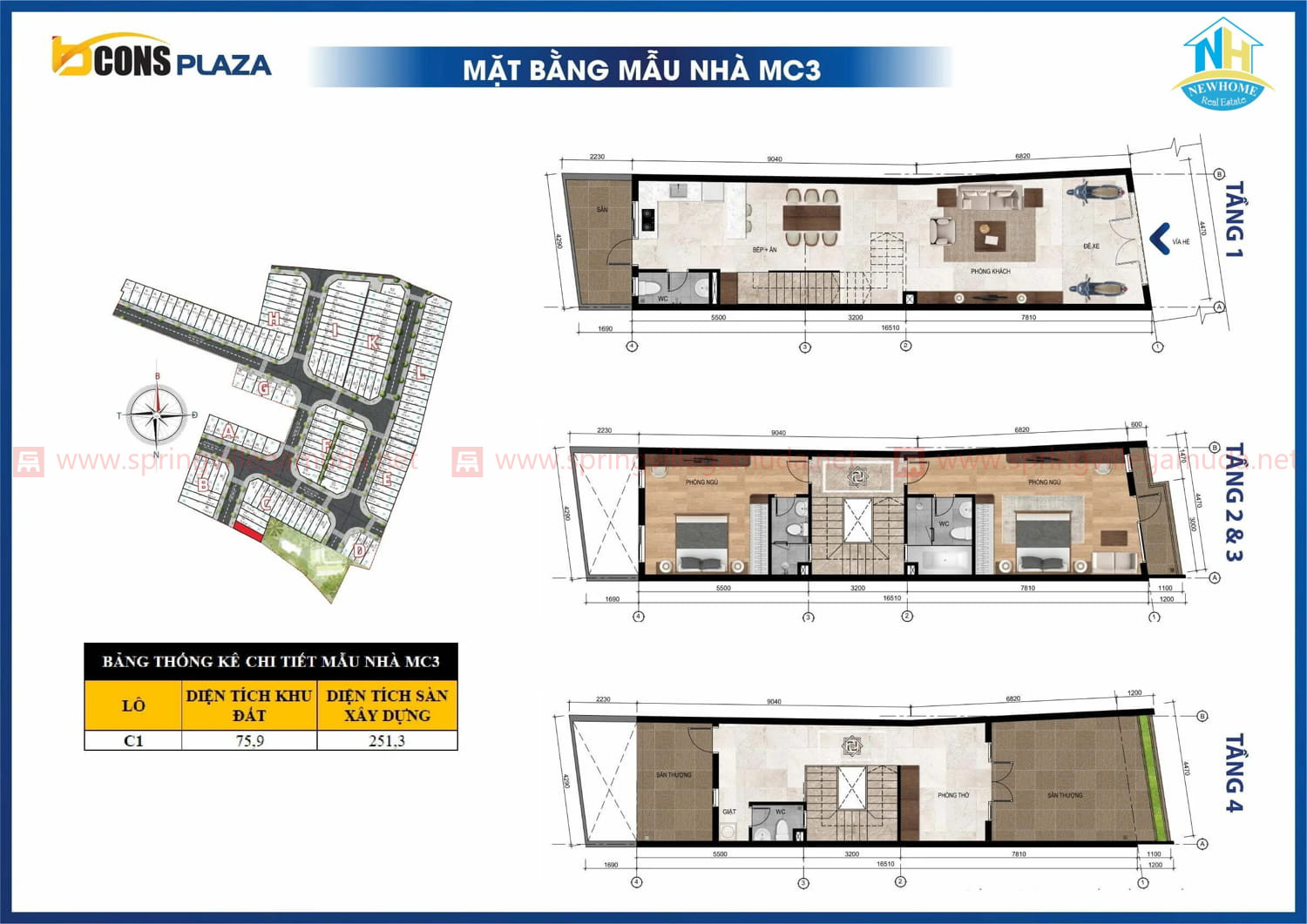 Mặt bằng & thiết kế Bcons Uni Valley